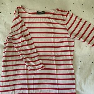 Colette striped 3/4 sleeve shirt